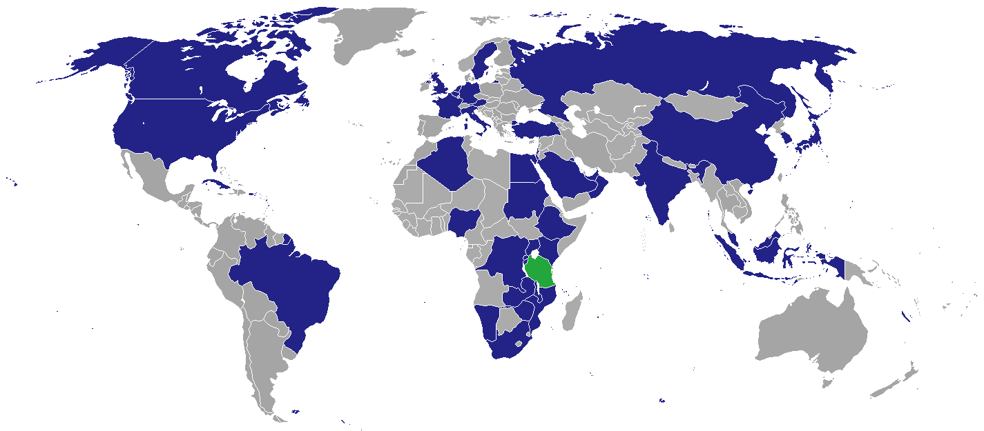 Diplomatic missions of Tanzania