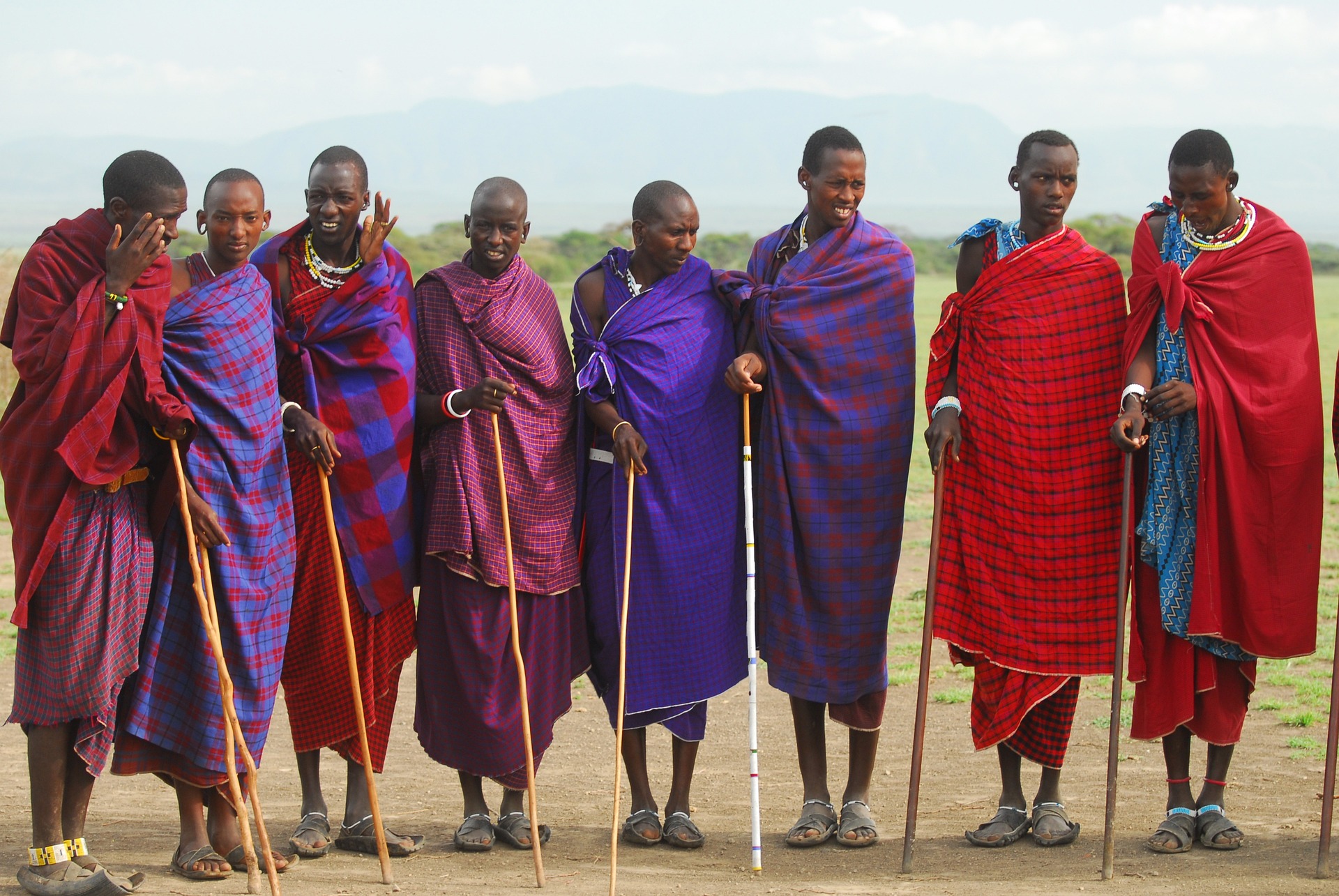 Maasai Men in Arusha, Tanzania